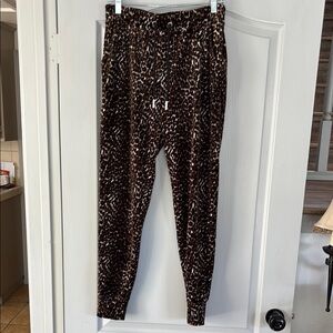 Leopard Print Jogger Pants